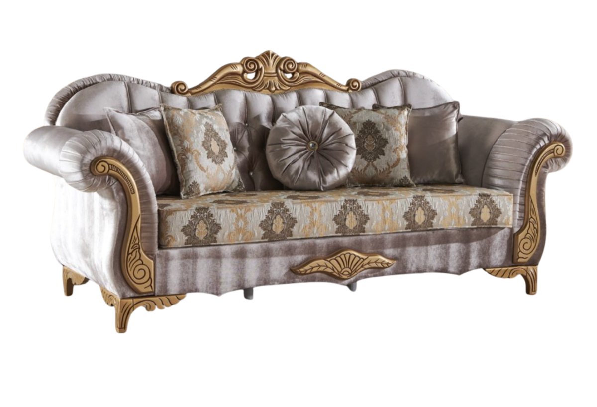 Sultan Traditional Stationary Sofa | 3 Seat Sofa