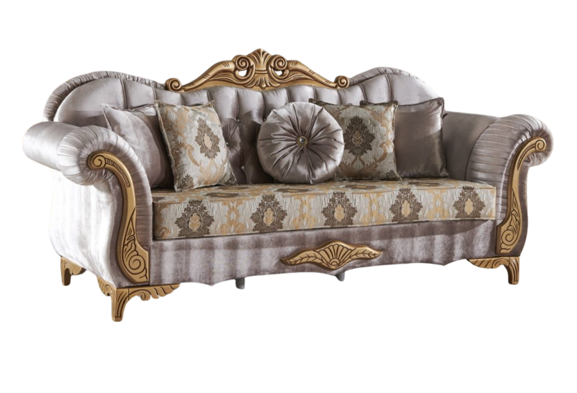 Sultan Traditional Stationary Sofa | 3 Seat Sofa