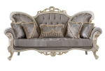Kelebek Traditional Living Room Sofa Vizon 3 Seats Sofa