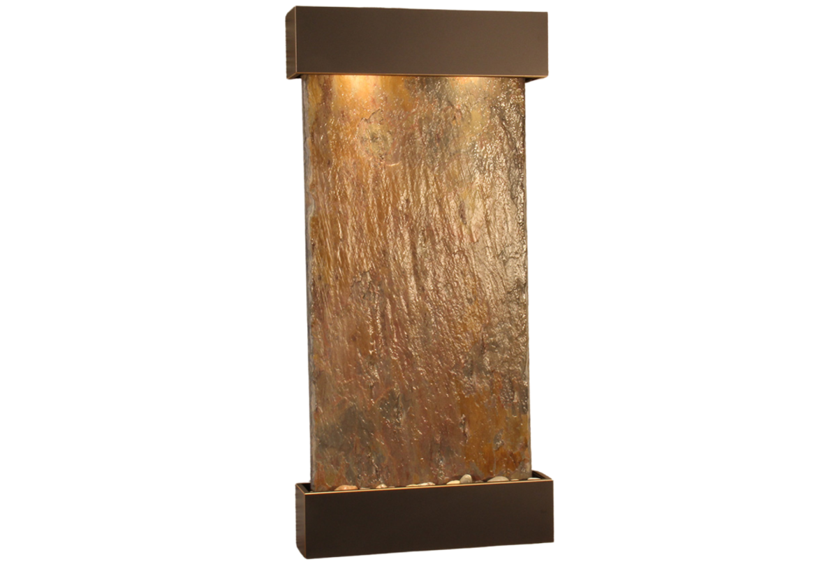 Whispering Creek-Blackened Copper-Multi-Color Natural Slate