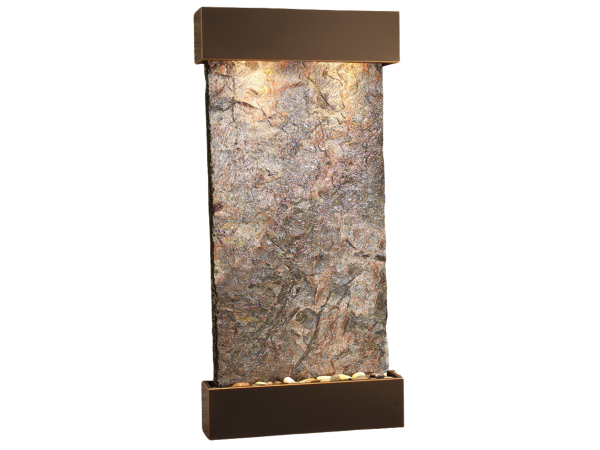 Whispering Creek-Blackened Copper-Green Natural Slate