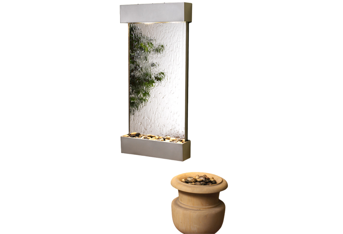 Whispering Creek-Silver Metallic-Silver Mirror