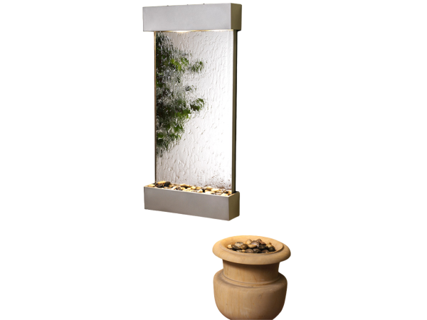 Whispering Creek-Silver Metallic-Silver Mirror