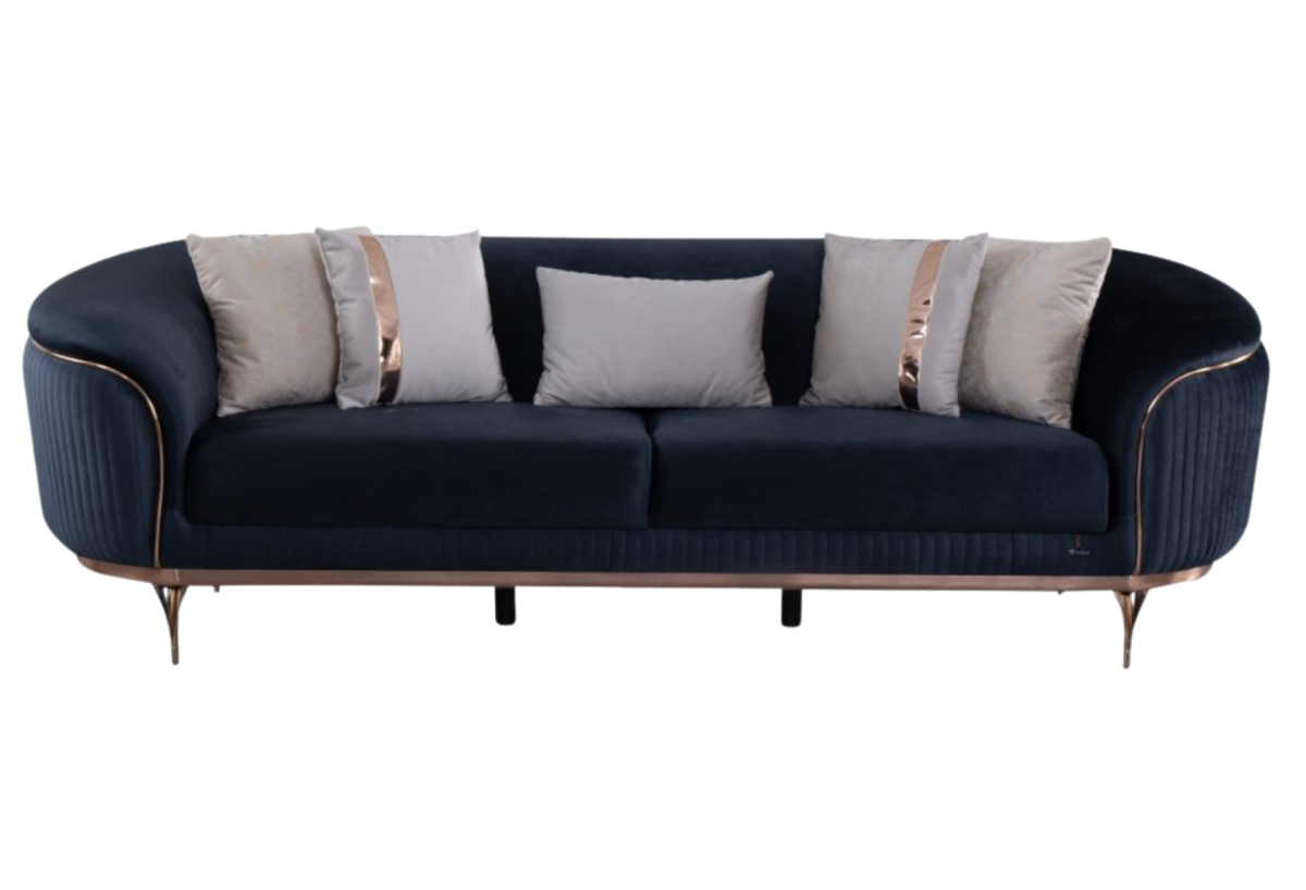 Pandora Contemporary Living Room Sofa | Anthracite | 3 Seat Sofa