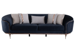 Pandora Contemporary Living Room Sofa | Anthracite | 3 Seat Sofa