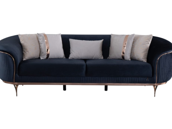 Pandora Contemporary Living Room Sofa | Anthracite | 3 Seat Sofa
