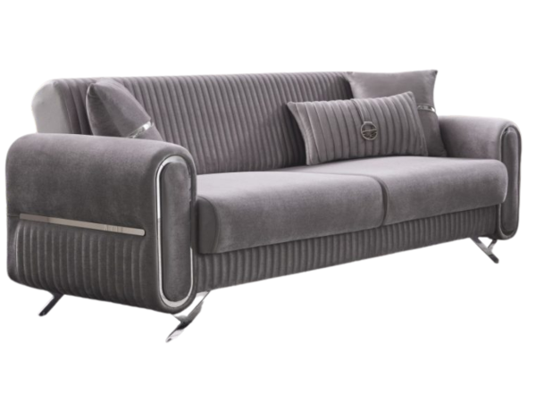 Royal Convertible Sofa | Light Grey | 3 Seats Sofa