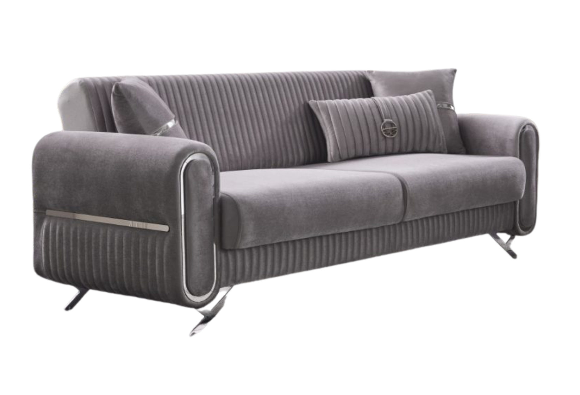 Royal Convertible Sofa | Light Grey | 3 Seats Sofa
