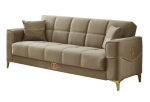 Clara Convertible Living Room Sofa | Beige | 3 Seat Sofa