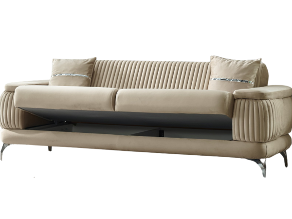 Resital Convertible Sofa Only | Beige | 3 Seat Sofa