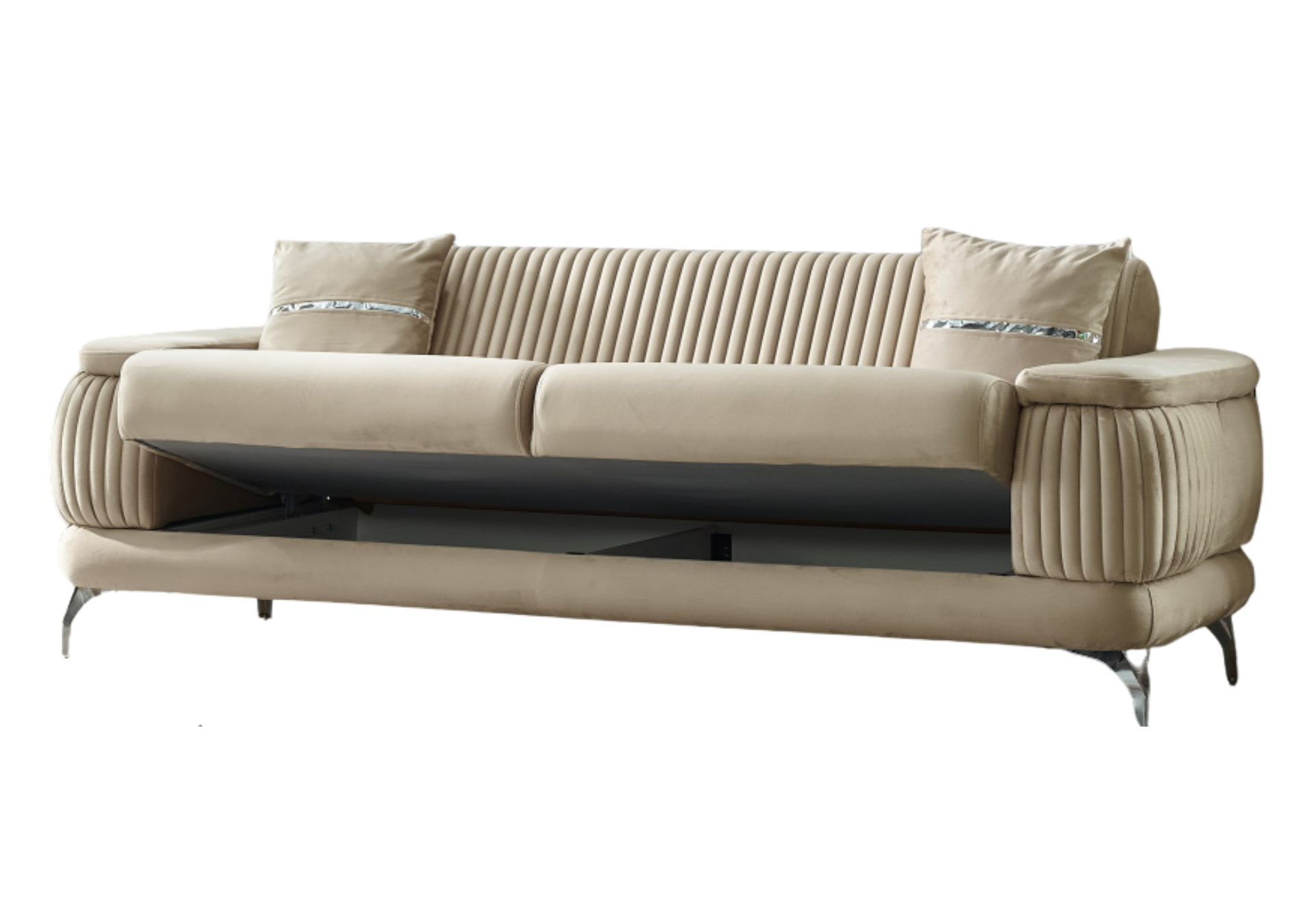 Resital Convertible Sofa Only | Beige | 3 Seat Sofa