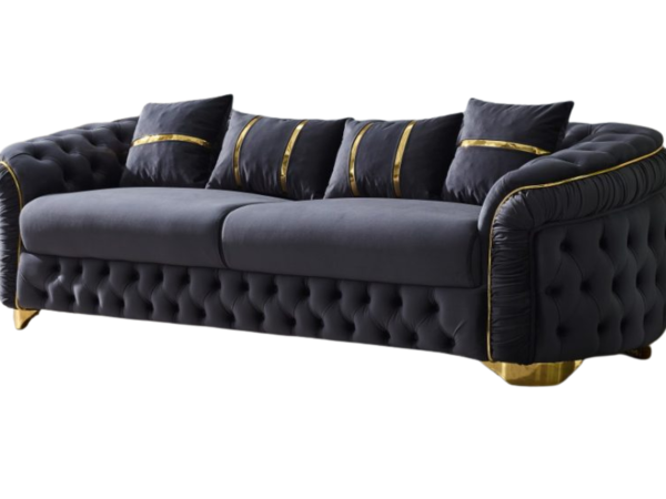 Arizona Stationary Sofa Only | Anthracite | 3 Seat Sofa