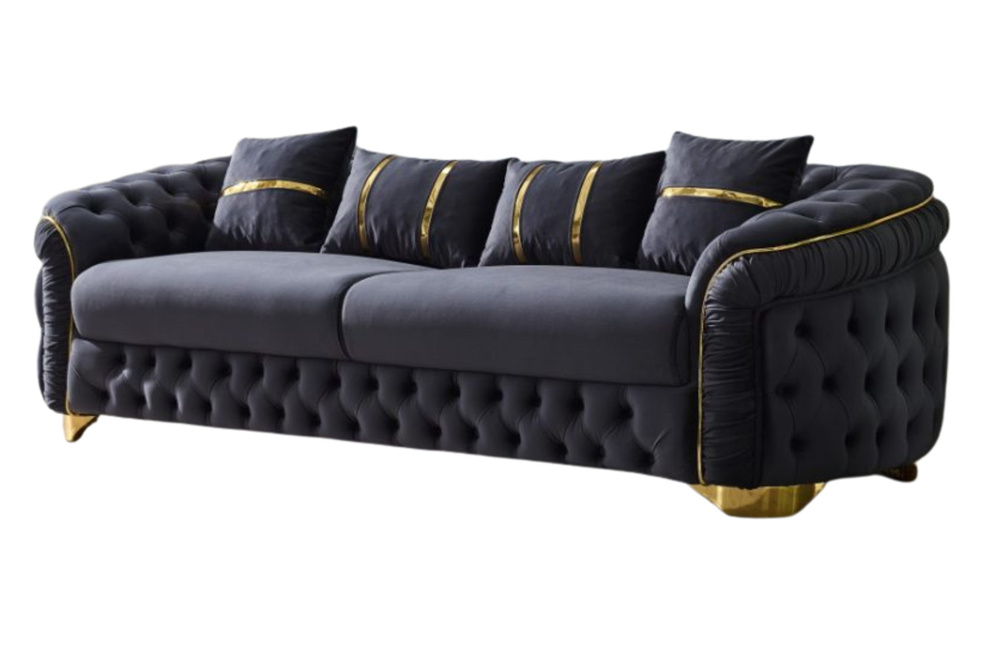 Arizona Stationary Sofa Only | Anthracite | 3 Seat Sofa