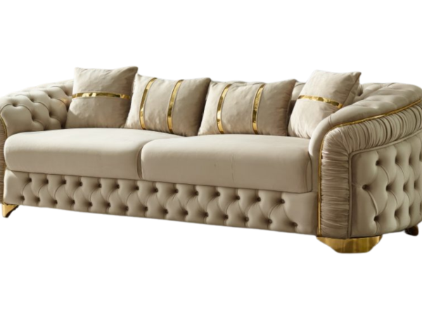 Arizona Stationary Sofa Only | Beige | 3 Seat Sofa