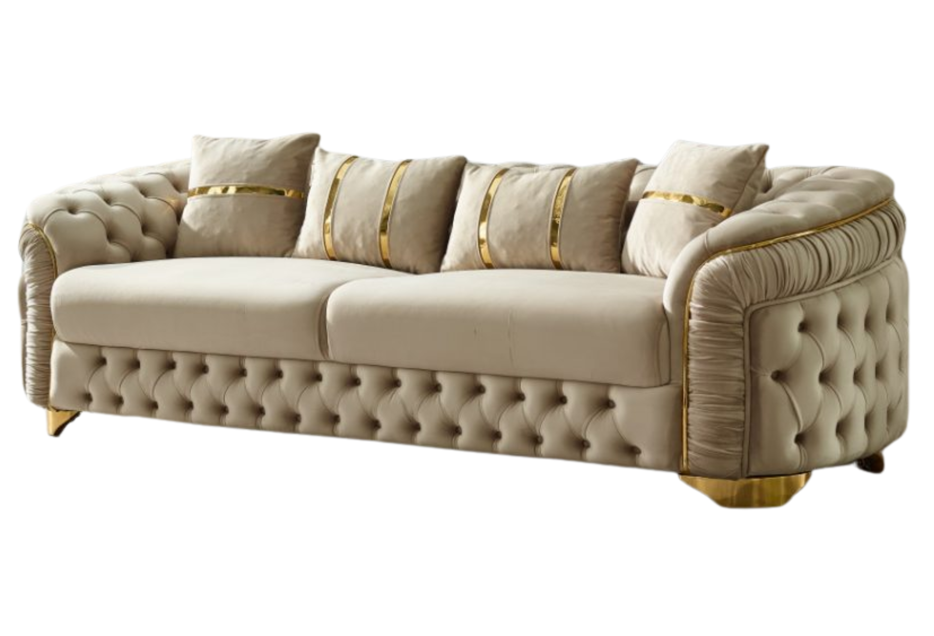 Arizona Stationary Sofa Only | Beige | 3 Seat Sofa