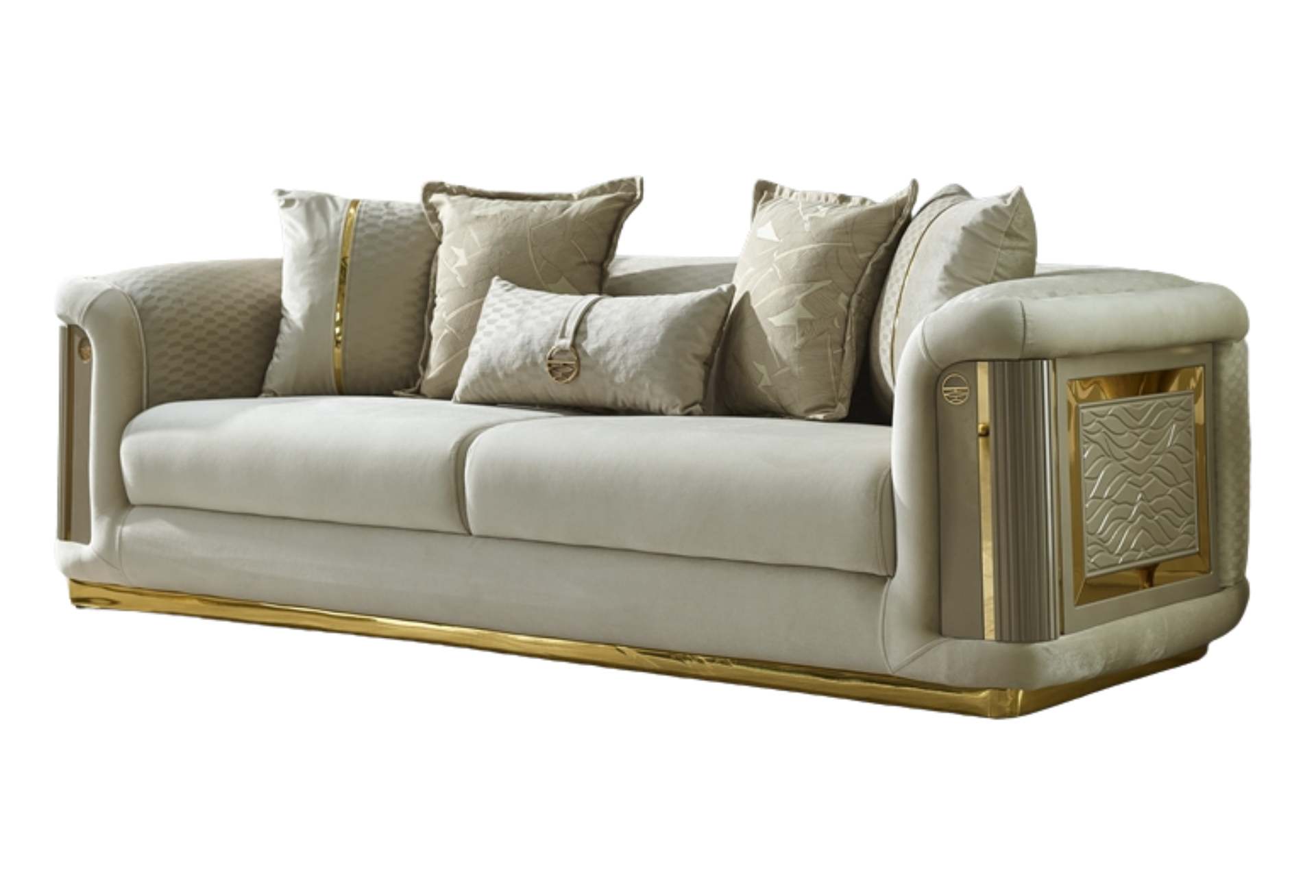 Elegance 3 Seat Sofa, Cream
