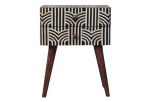Honey Caramel Edessa Bone Inlay Bedside