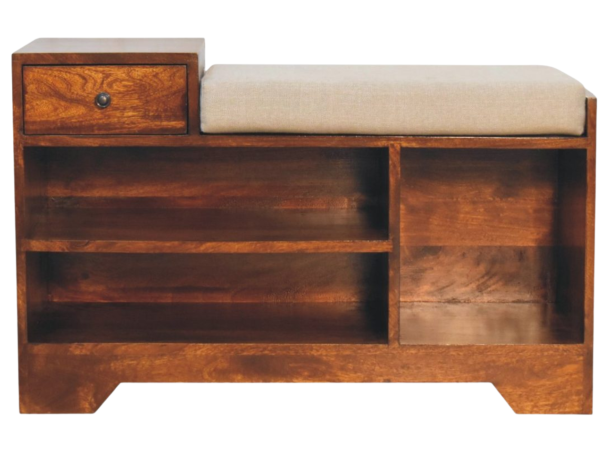 Retreat Chestnut Shoe Bench
