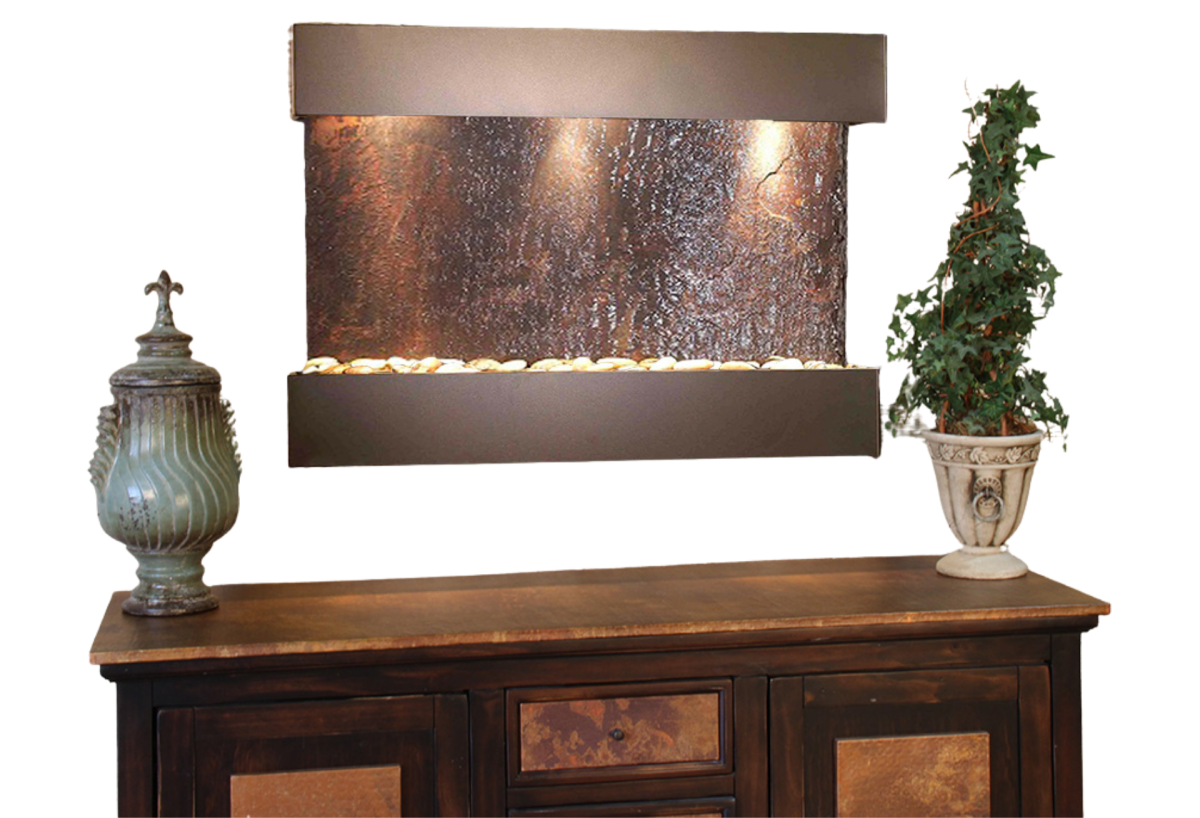 Reflection Creek-Antique Bronze-Multi-Color Natural Slate