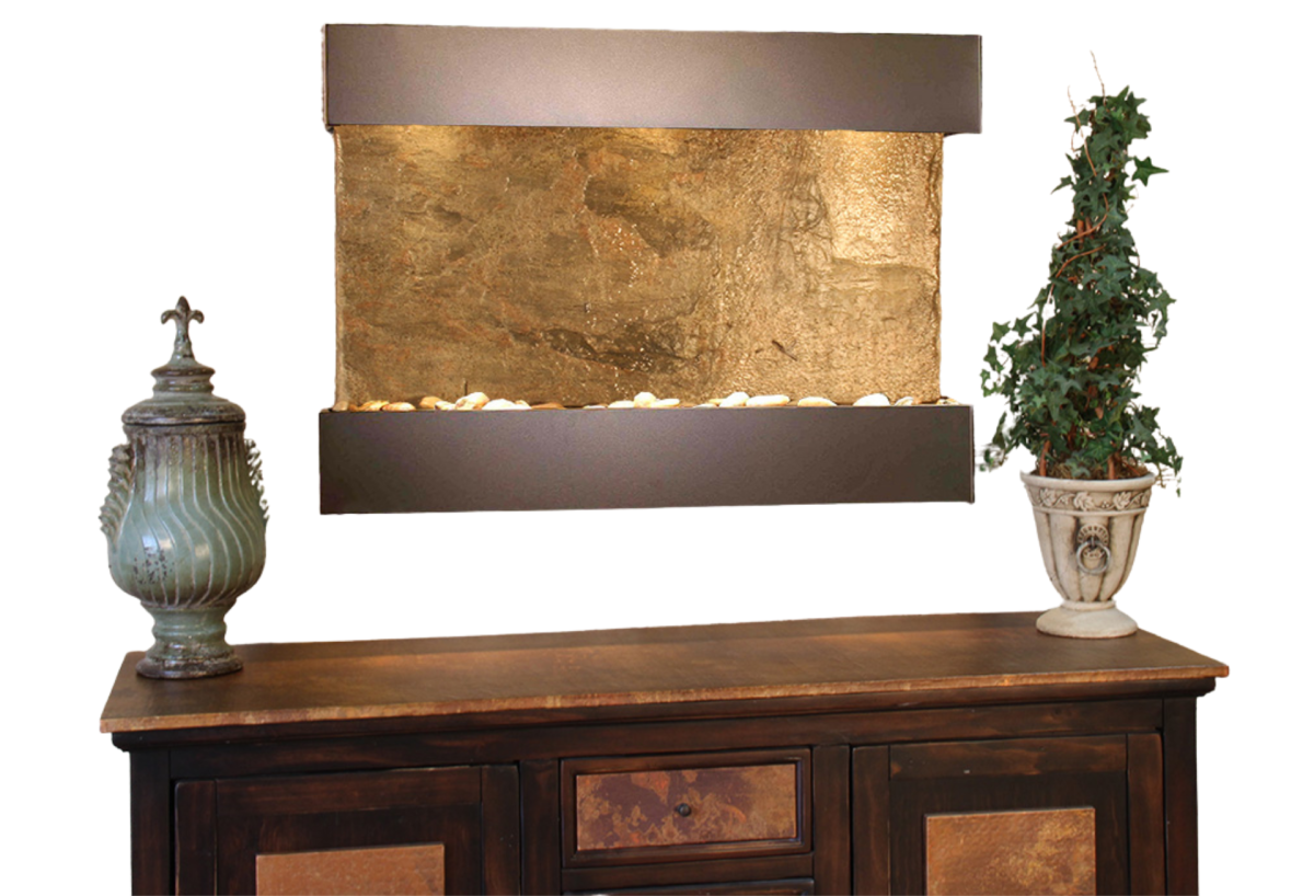 Reflection Creek-Antique Bronze-Green Natural Slate