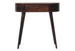 Honey Caramel Rounded Small Console Table