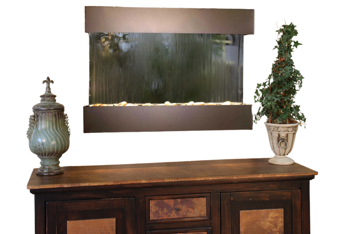 Reflection Creek-Antique Bronze-Silver Mirror