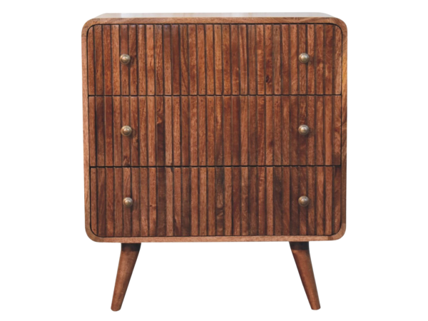 Honey Caramel T-bar Ridged Chest