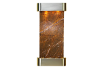 Cascade Springs-Round-Stainless Steel-Brown Marble