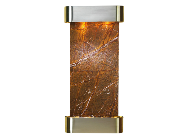 Cascade Springs-Round-Stainless Steel-Brown Marble
