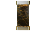 Cascade Springs-Round-Stainless Steel-Green Marble