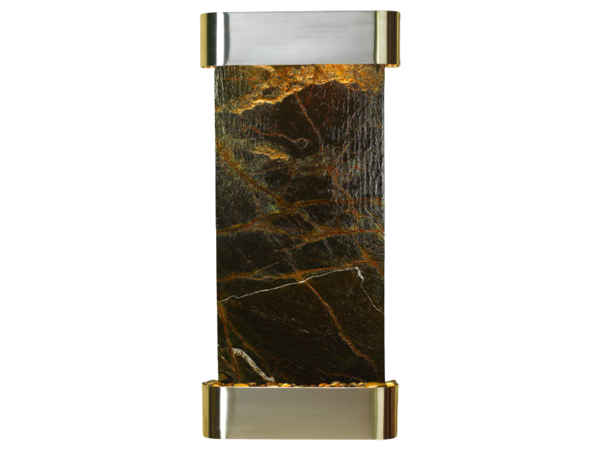 Cascade Springs-Round-Stainless Steel-Green Marble