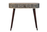 Honey Caramel Edessa Bone Inlay Console Table