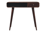 Curved California Walnut Writing Desk