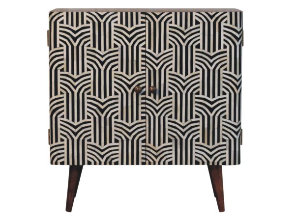 Honey Caramel Edessa Bone Inlay Cabinet
