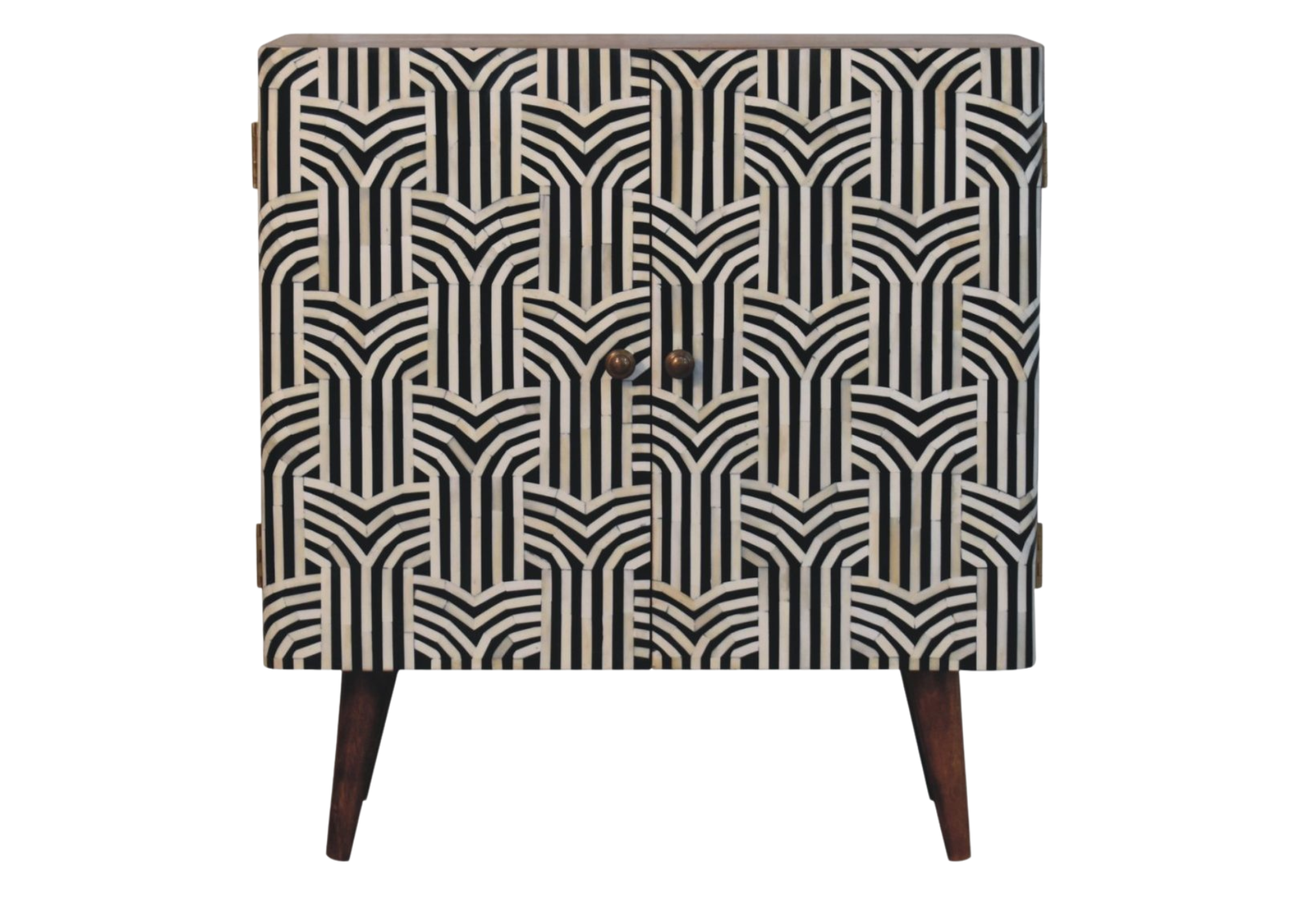 Honey Caramel Edessa Bone Inlay Cabinet