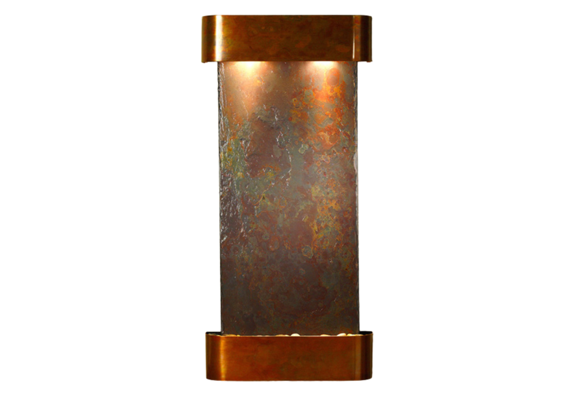 Cascade Springs-Round-Rustic Copper-Multi-Color Natural Slate
