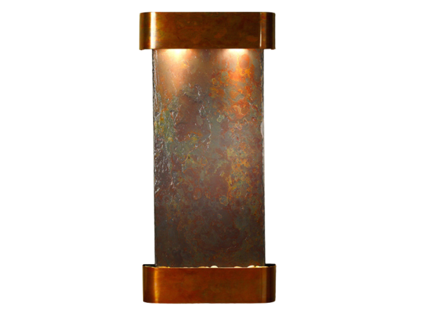 Cascade Springs-Round-Rustic Copper-Multi-Color Natural Slate