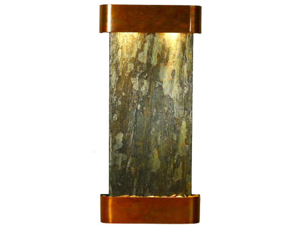 Cascade Springs-Round-Rustic Copper-Green Natural Slate