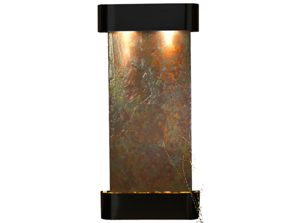 Cascade Springs-Round-Blackened Copper-Multi-Color Natural Slate