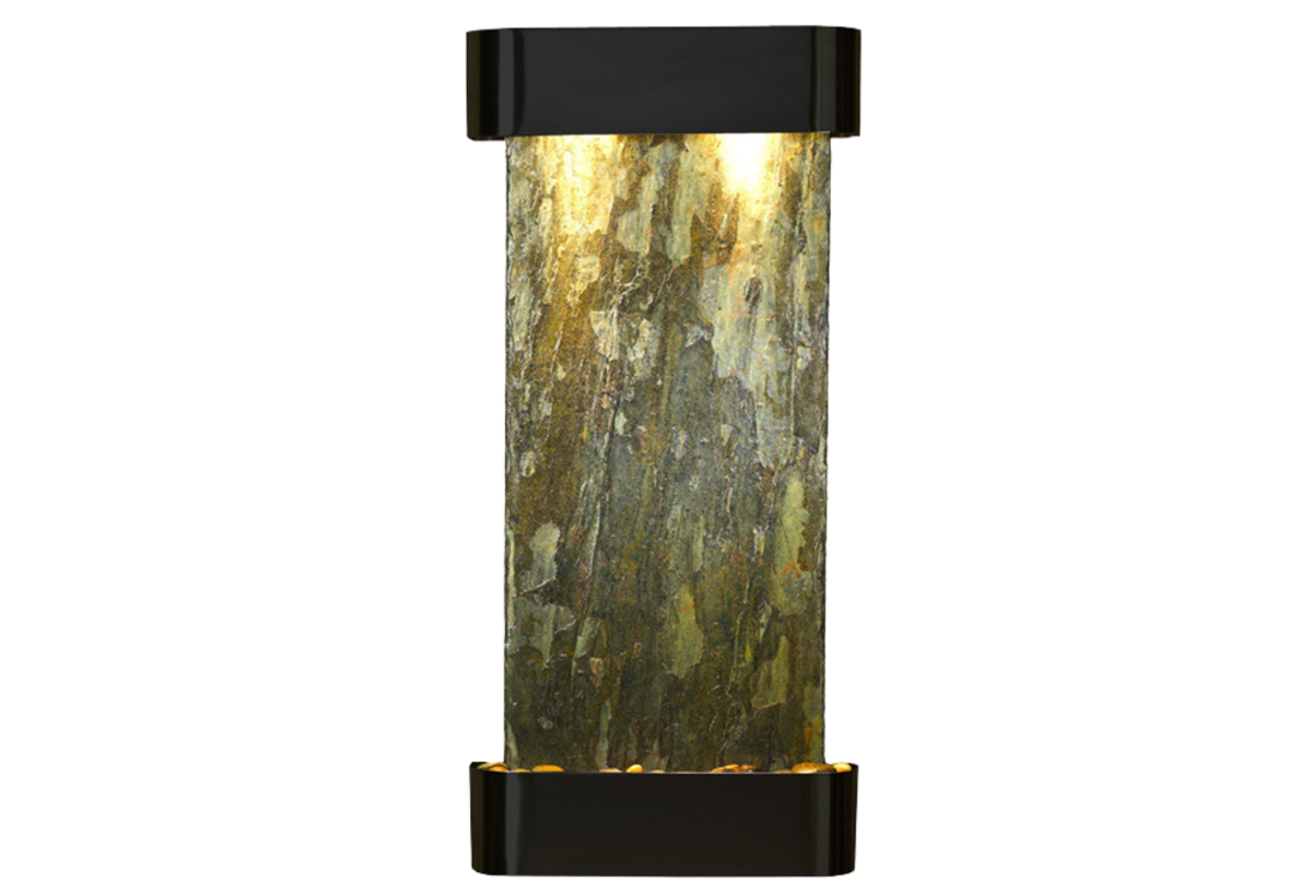 Cascade Springs-Round-Blackened Copper-Green Natural Slate