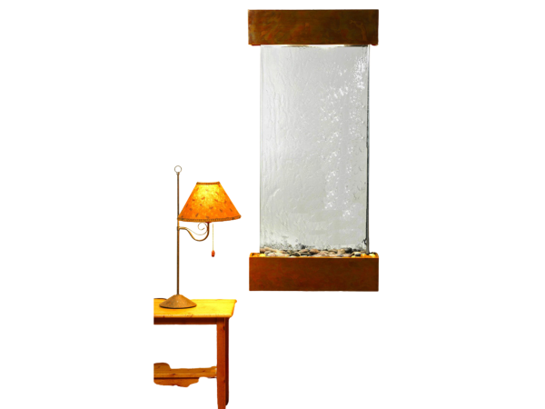 Cascade Springs-Square-Rustic Copper-Silver Mirror