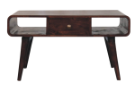 Curved California Walnut Coffee Table