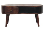 California Walnut Wave Coffee Table
