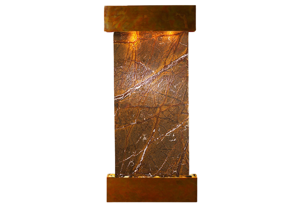 Cascade Springs-Square-Rustic Copper-Brown Marble