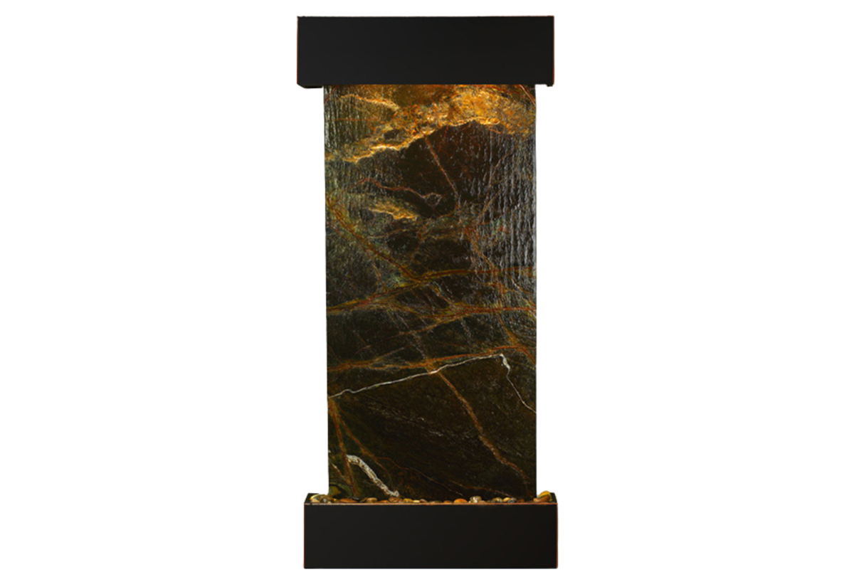 Cascade Springs-Square-Blackened Copper-Green Marble
