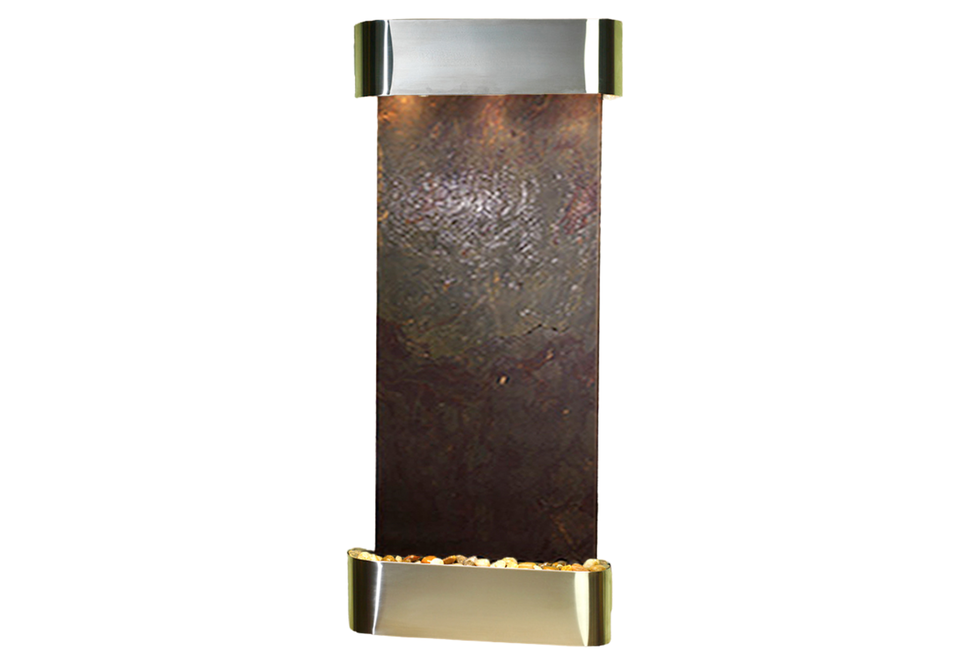 Inspiration Falls-Round-Stainless Steel-Multi-Color Featherstone