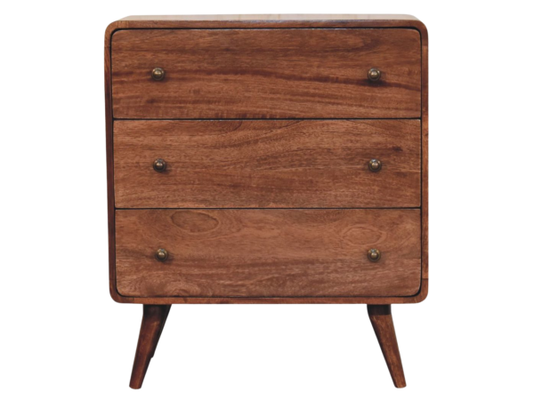 Curved Honey Caramel Chest