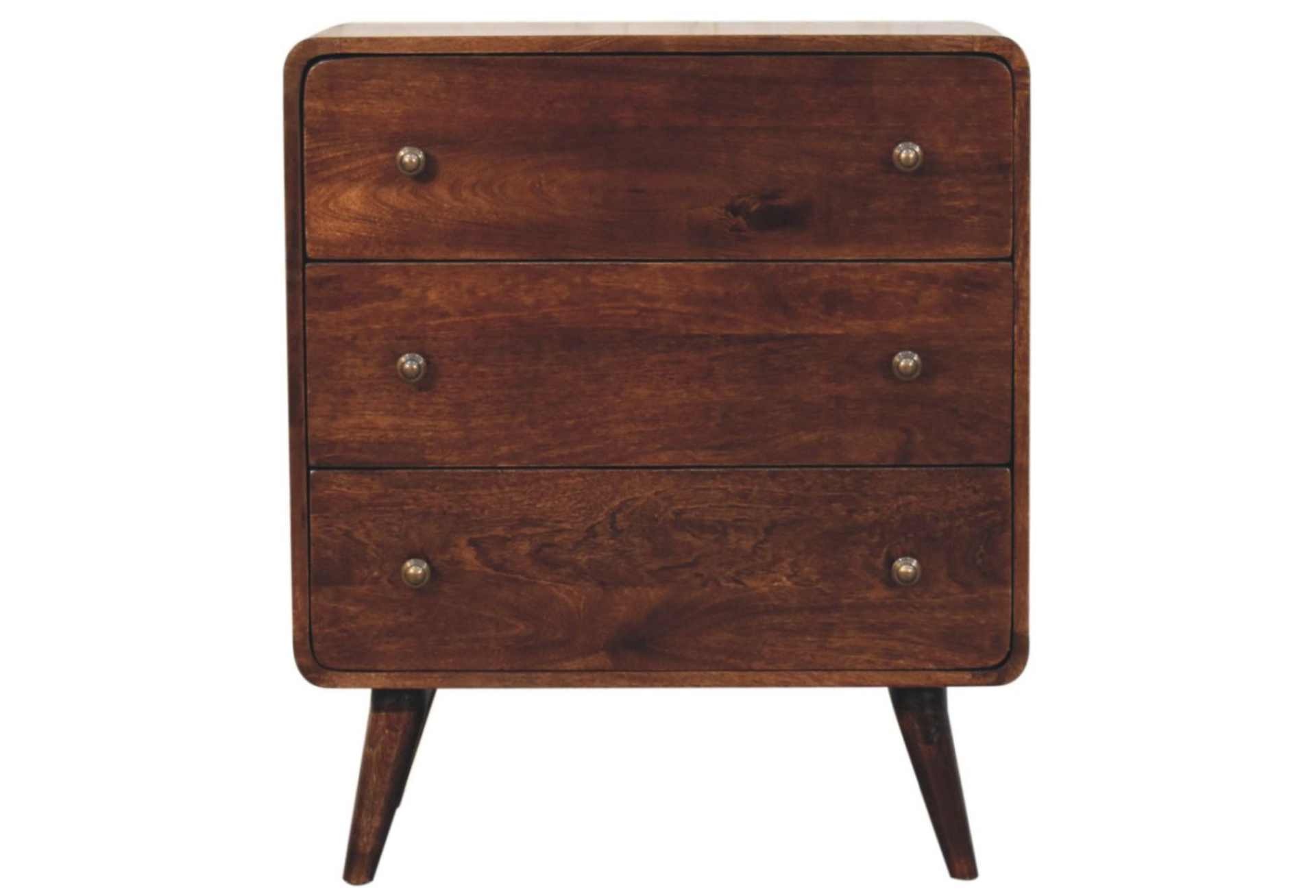 Curved California Walnut Chest