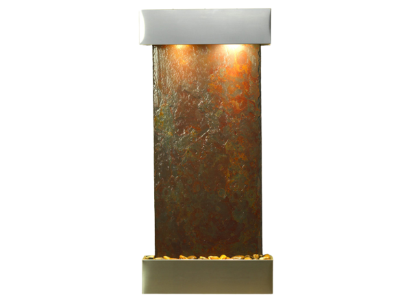 Cascade Springs-Square-Stainless Steel-Multi-Color Natural Slate