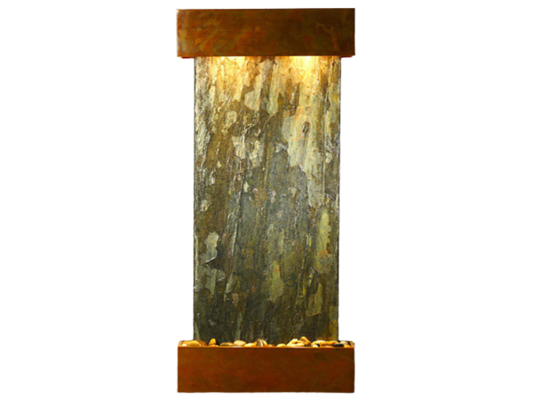 Cascade Springs-Square-Rustic Copper-Green Natural Slate